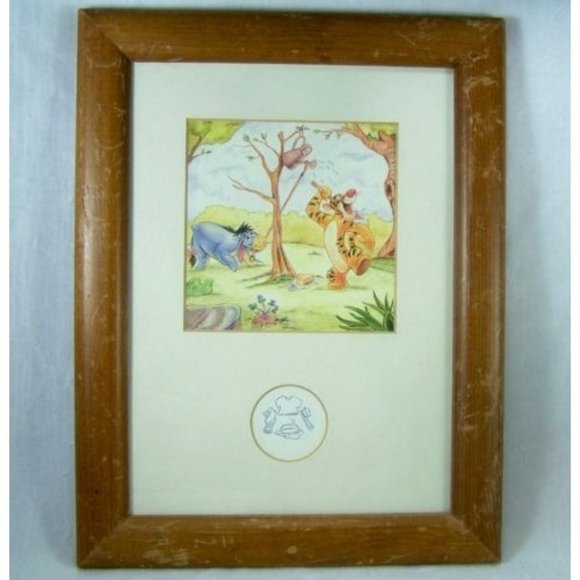 Disney Pooh Framed Print Off To School 1 in a series of 4 - Picture 1 of 4